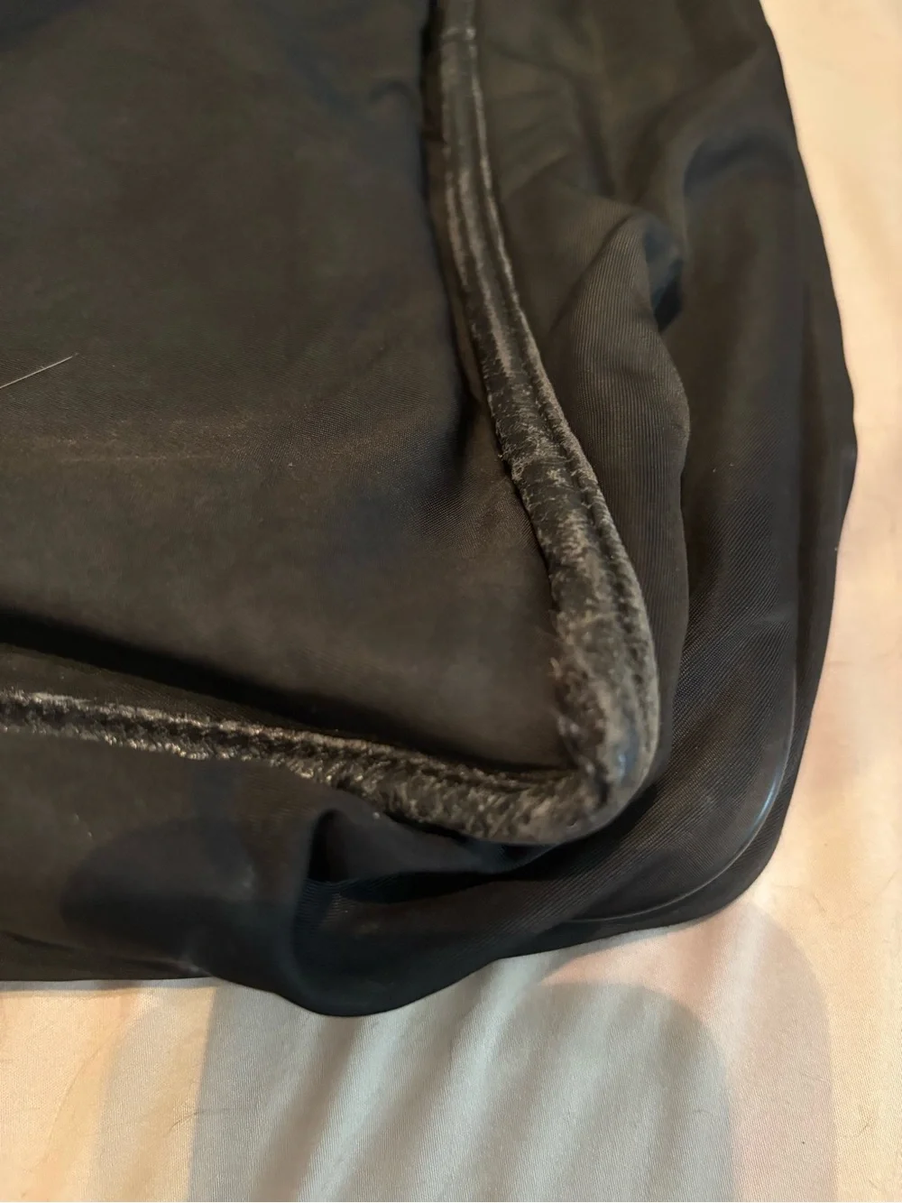 Authentic Vintage Prada Black Tessuto Nylon Double Buckle Messenger Bag